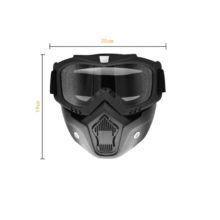 Professional Retro Motorcycle Helmet Goggle Mask