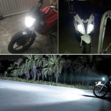 Bulb For Vespa Kymco Suzuki Honda Bajaj 6000K 1400LM Ampoule Led Moto Scooter Motorbike Light