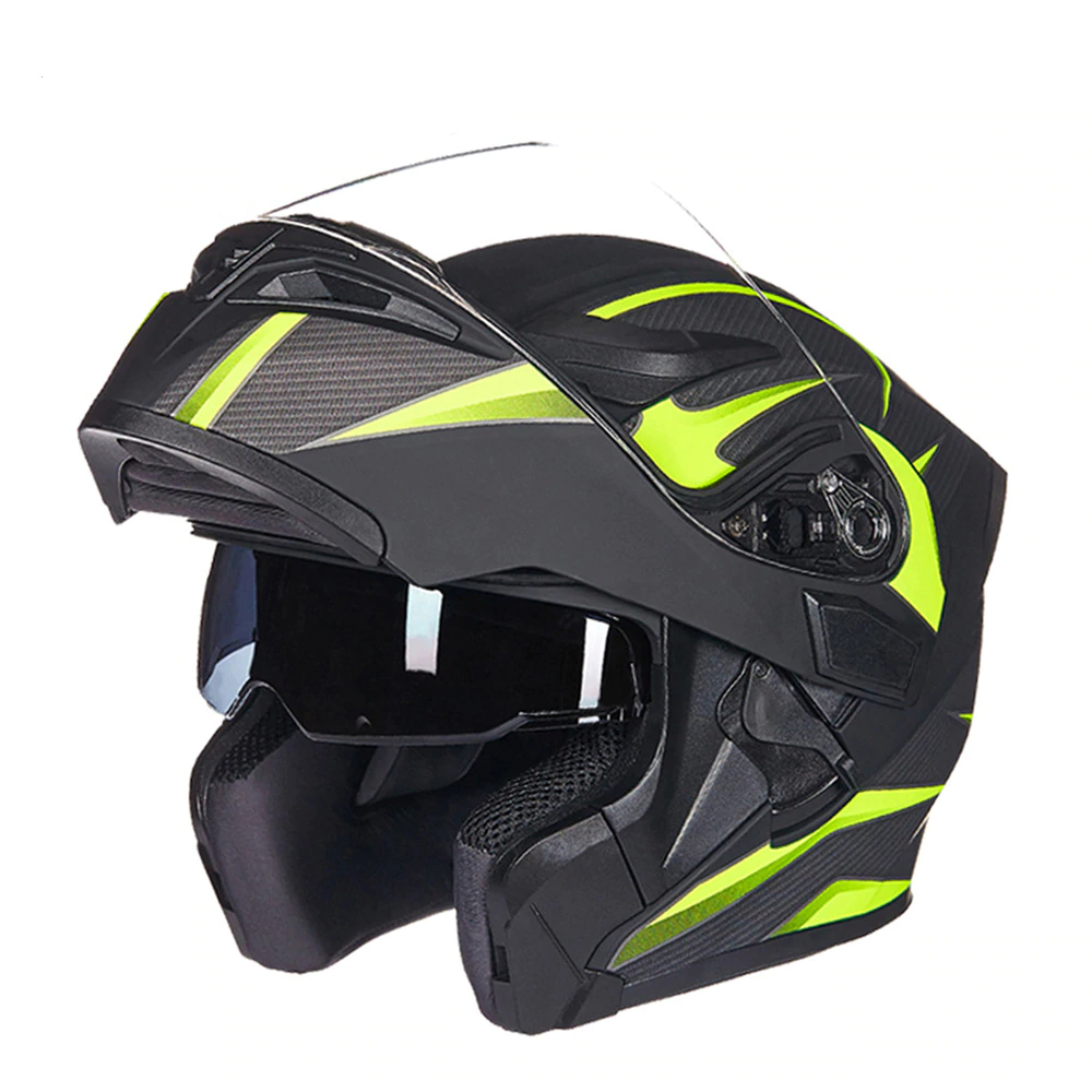 Helmet Capacete da Motocicleta Cascos Moto Casque Doublel lens Racing ...