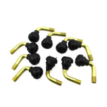 Tubeless Tire Valve Stems 90 Degree Pull-In Auto For Scooter Moped Motorcycle ATV Quad Pit Dirt Bike
