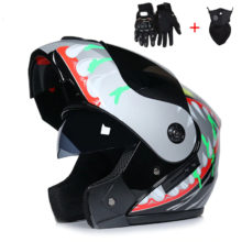 Modular Dual lens Motorcycle Helmet full face Safe helmets Casco capacete casque moto