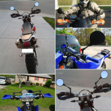 Motorbike Rear view mirrors For Suzuki Honda Kawasaki Yamaha Scooter Moped