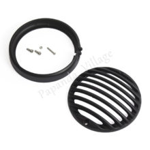 Black Motorcycle 5.75″ Headlight Grill Cover Protector